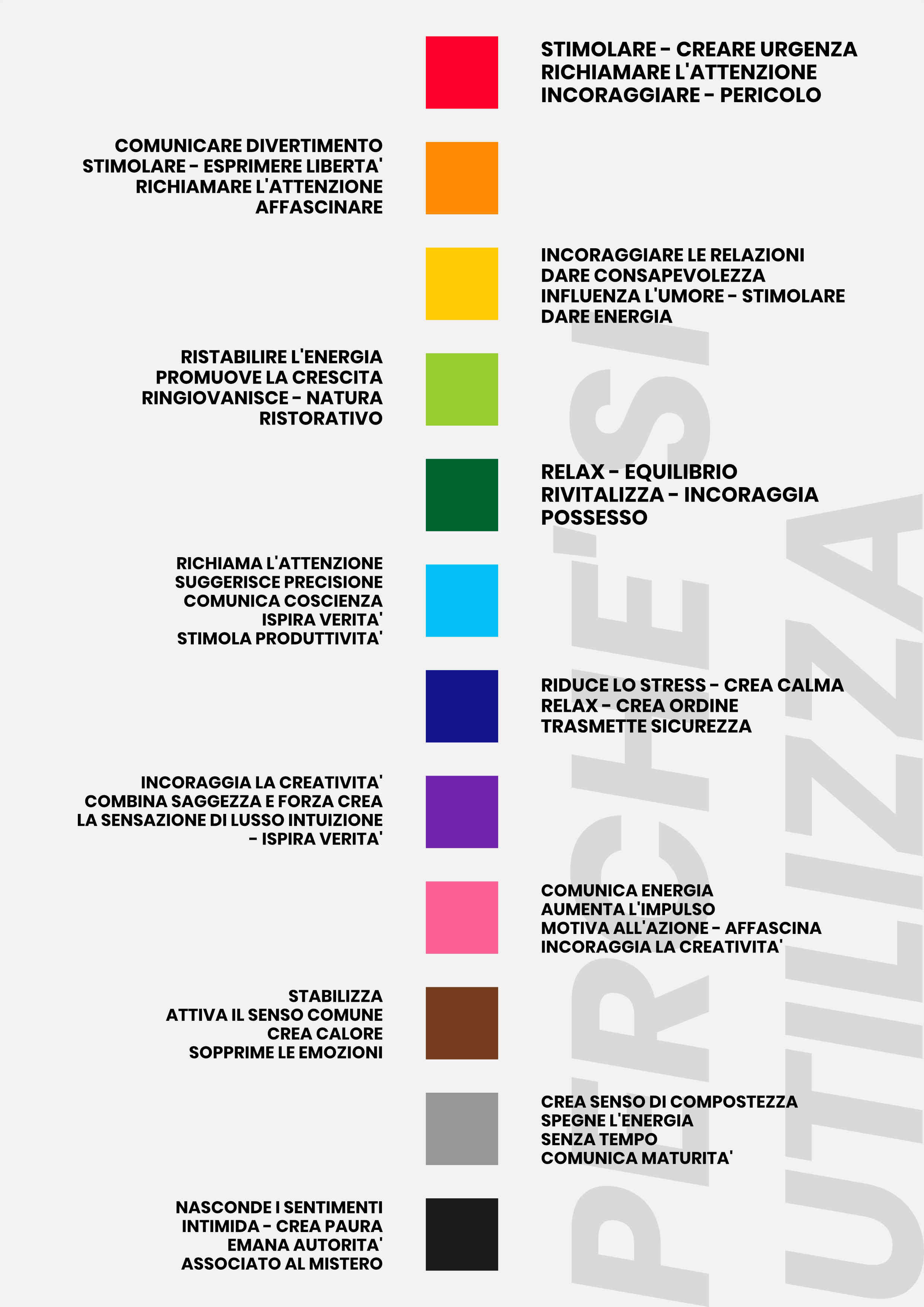 infografica psicologia del colore parte 2